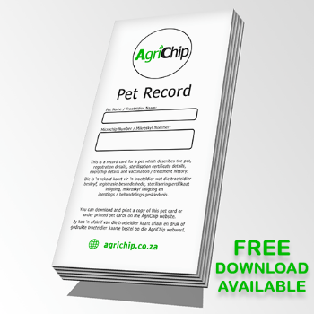 Microchip Pet Record