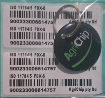 Picture of RFID Collar Tag with ID stickers 