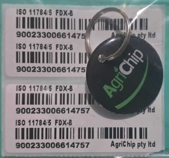 Picture of RFID Collar Tag with ID stickers 