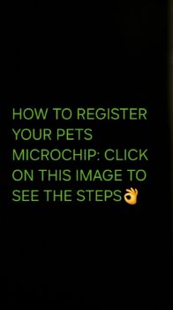 Picture of HOW TO REGISTER YOUR MICROCHIP: 