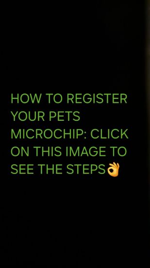 Picture of HOW TO REGISTER YOUR MICROCHIP: 