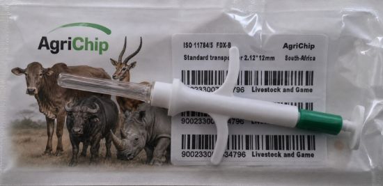 Picture of Microchip rfid fdx-b 2.12mm x 12mm Livestock + Game